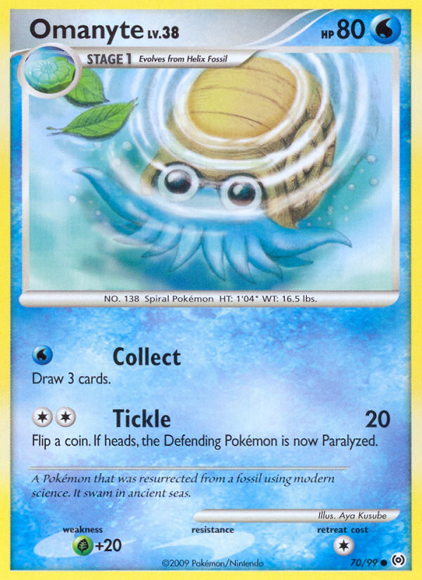 Omanyte (70/99) [Platinum: Arceus] | Exor Games Summserside