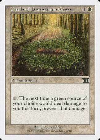 Circle of Protection: Green [Classic Sixth Edition] | Exor Games Summserside