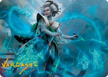 Bearer of Memory Art Card (Gold-Stamped Signature) [Kamigawa: Neon Dynasty Art Series] | Exor Games Summserside