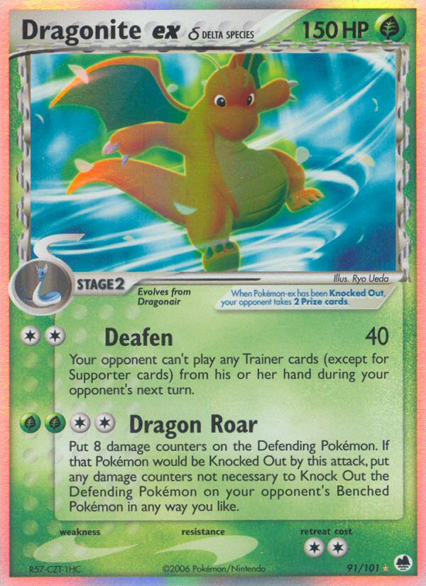 Dragonite ex (91/101) (Delta Species) [EX: Dragon Frontiers] | Exor Games Summserside