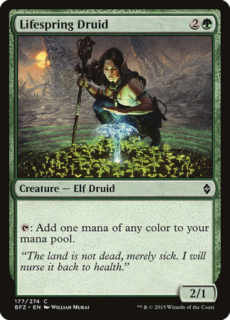 Lifespring Druid [Battle for Zendikar] | Exor Games Summserside
