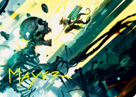 Repel the Vile Art Card (Gold-Stamped Signature) [Kamigawa: Neon Dynasty Art Series] | Exor Games Summserside