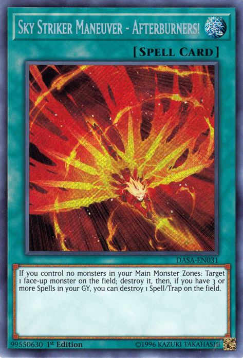 Sky Striker Maneuver - Afterburners! [DASA-EN031] Secret Rare | Exor Games Summserside