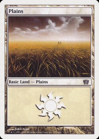 Plains (331) [Eighth Edition] | Exor Games Summserside