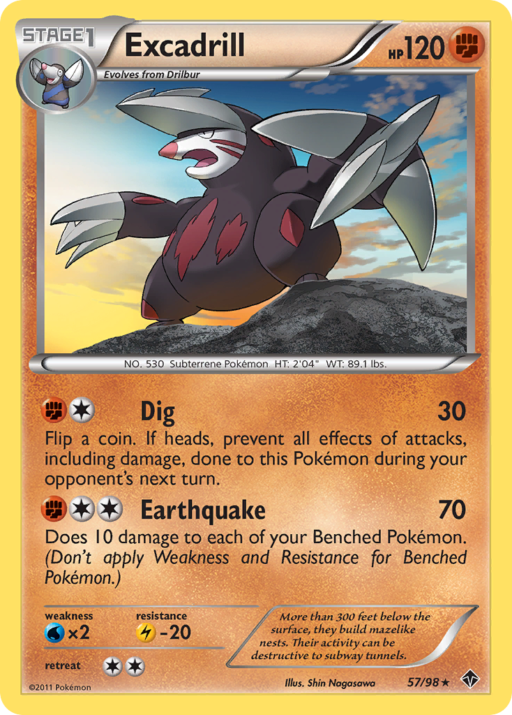 Excadrill (57/98) [Black & White: Emerging Powers] | Exor Games Summserside