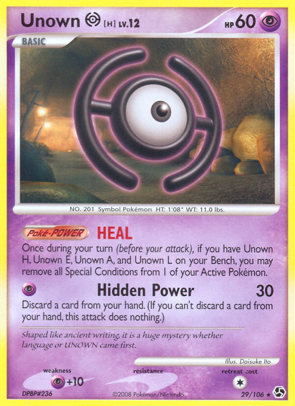 Unown H (29/106) [Diamond & Pearl: Great Encounters] | Exor Games Summserside