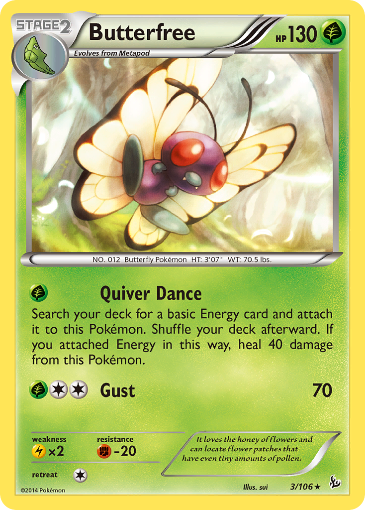 Butterfree (3/106) [XY: Flashfire] | Exor Games Summserside