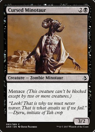 Cursed Minotaur [Amonkhet] | Exor Games Summserside