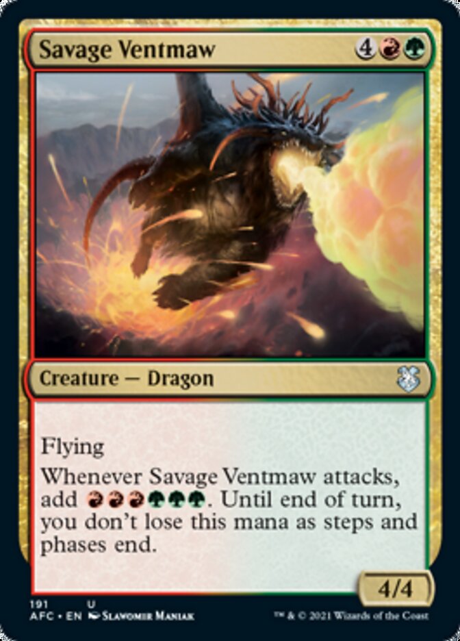 Savage Ventmaw [Dungeons & Dragons: Adventures in the Forgotten Realms Commander] | Exor Games Summserside
