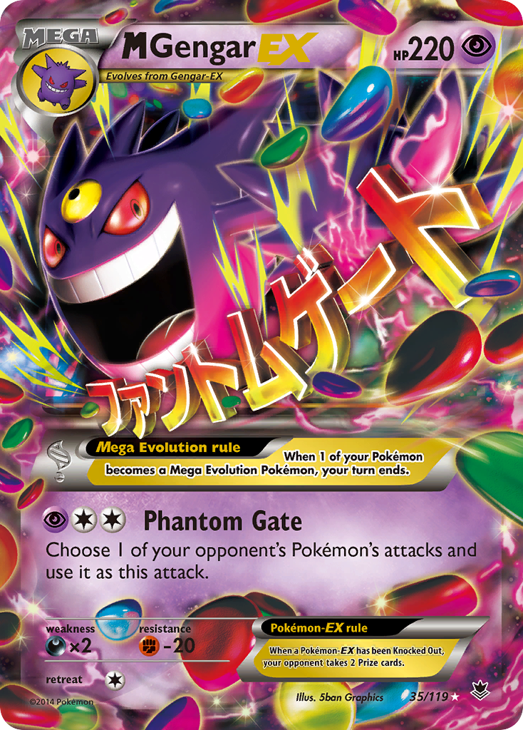 M Gengar EX (35/119) [XY: Phantom Forces] | Exor Games Summserside