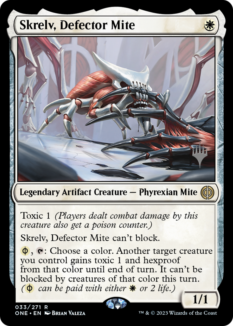 Skrelv, Defector Mite (Promo Pack) [Phyrexia: All Will Be One Promos] | Exor Games Summserside