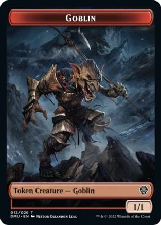 Zombie Knight // Goblin Double-sided Token [Dominaria United Commander Tokens] | Exor Games Summserside