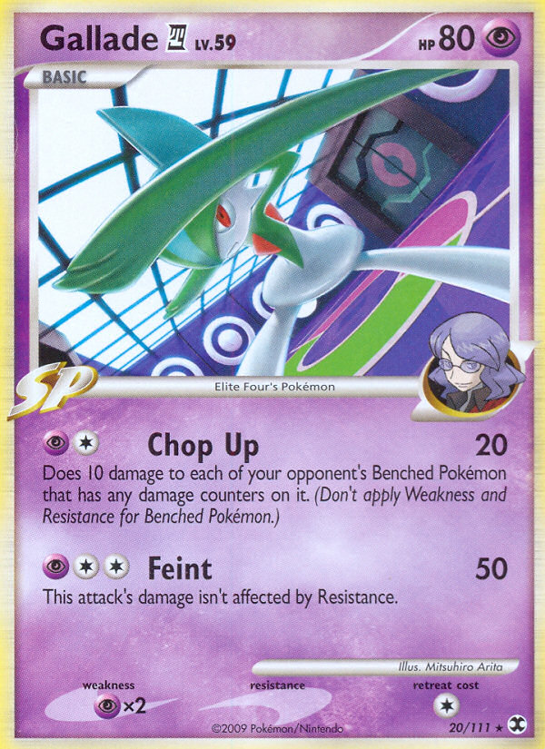 Gallade (20/111) [Platinum: Rising Rivals] | Exor Games Summserside