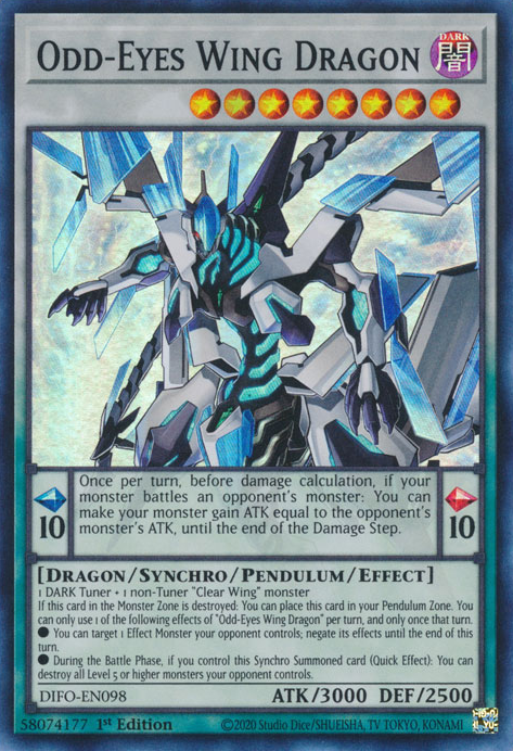 Odd-Eyes Wing Dragon [DIFO-EN098] Super Rare | Exor Games Summserside