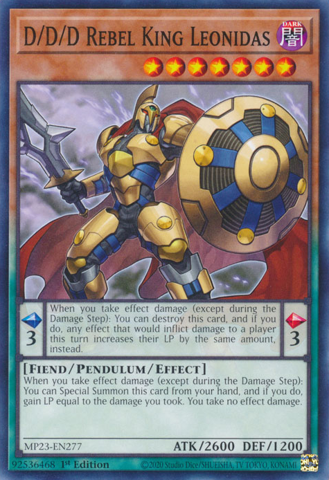 D/D/D Rebel King Leonidas [MP23-EN277] Common | Exor Games Summserside