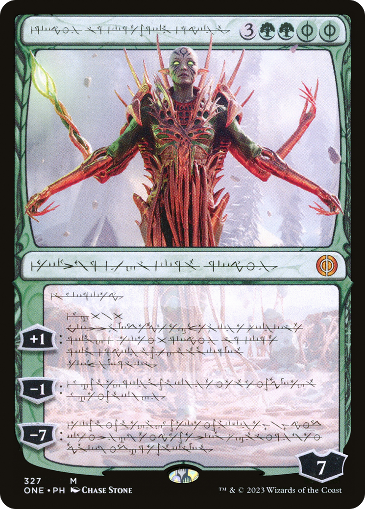 Nissa, Ascended Animist (Phyrexian) [Phyrexia: All Will Be One] | Exor Games Summserside