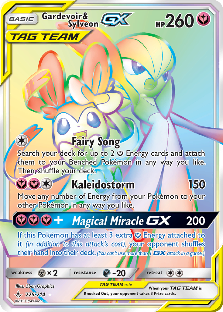 Gardevoir & Sylveon GX (225/214) [Sun & Moon: Unbroken Bonds] | Exor Games Summserside