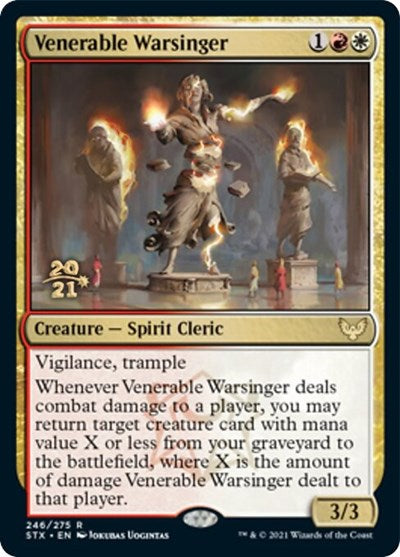 Venerable Warsinger [Strixhaven: School of Mages Prerelease Promos] | Exor Games Summserside