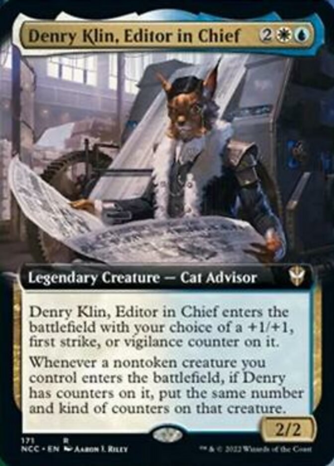 Denry Klin, Editor in Chief (Extended Art) [Streets of New Capenna Commander] | Exor Games Summserside