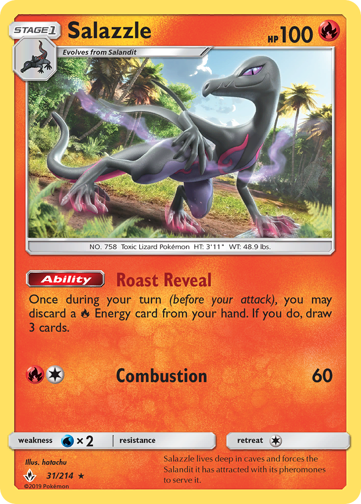 Salazzle (31/214) [Sun & Moon: Unbroken Bonds] | Exor Games Summserside