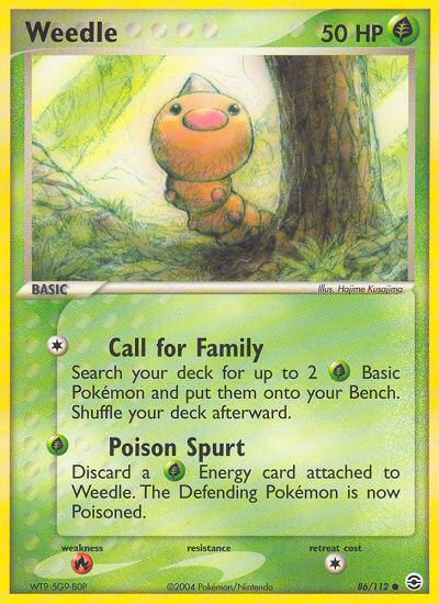 Weedle (86/112) [EX: FireRed & LeafGreen] | Exor Games Summserside