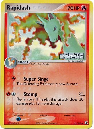 Rapidash (52/113) (Stamped) [EX: Delta Species] | Exor Games Summserside