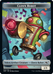 Clown Robot (003) // Food (011) Double-sided Token [Unfinity Tokens] | Exor Games Summserside