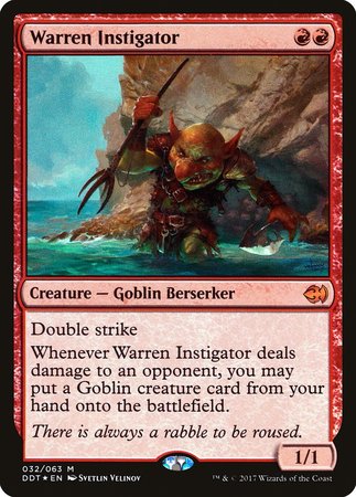 Warren Instigator [Duel Decks: Merfolk vs. Goblins] | Exor Games Summserside