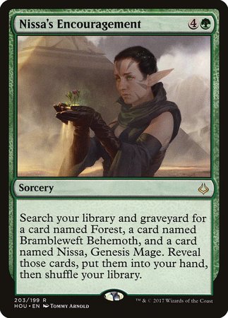 Nissa's Encouragement [Hour of Devastation] | Exor Games Summserside