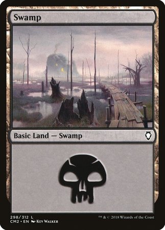 Swamp (298) [Commander Anthology Volume II] | Exor Games Summserside