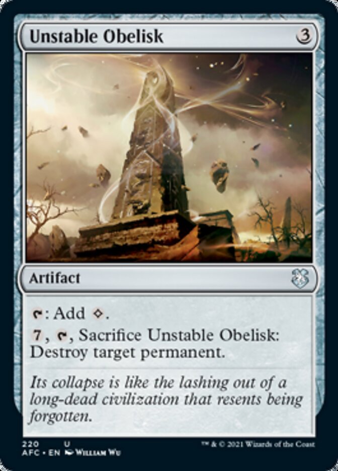 Unstable Obelisk [Dungeons & Dragons: Adventures in the Forgotten Realms Commander] | Exor Games Summserside