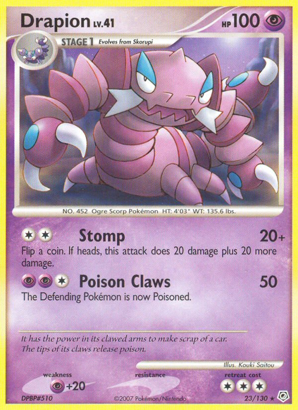 Drapion (23/130) [Diamond & Pearl: Base Set] | Exor Games Summserside