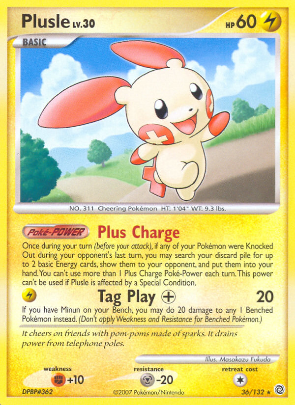 Plusle (36/132) [Diamond & Pearl: Secret Wonders] | Exor Games Summserside