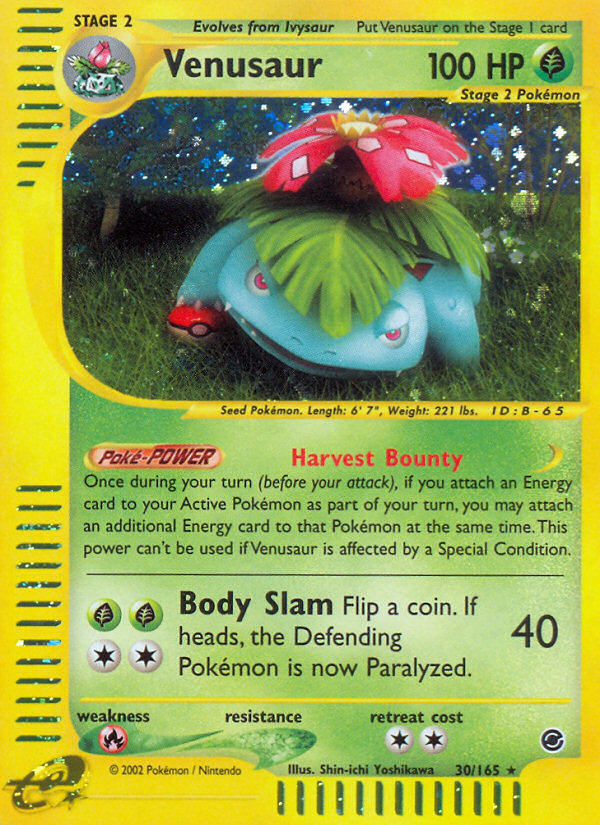 Venusaur (30/165) [Expedition: Base Set] | Exor Games Summserside