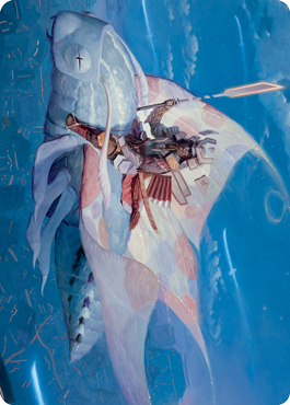 Sky-Blessed Samurai Art Card [Kamigawa: Neon Dynasty Art Series] | Exor Games Summserside