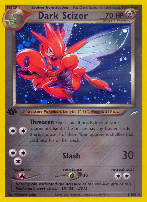Dark Scizor (9/105) [Neo Destiny 1st Edition] | Exor Games Summserside