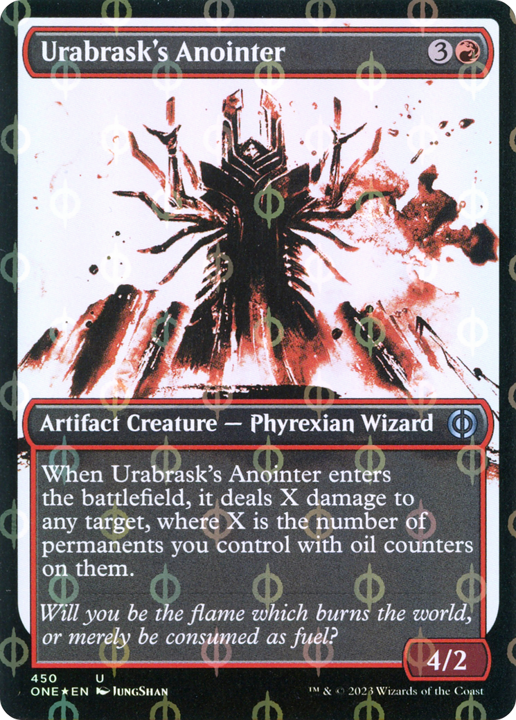 Urabrask's Anointer (Showcase Ichor Step-and-Compleat Foil) [Phyrexia: All Will Be One] | Exor Games Summserside