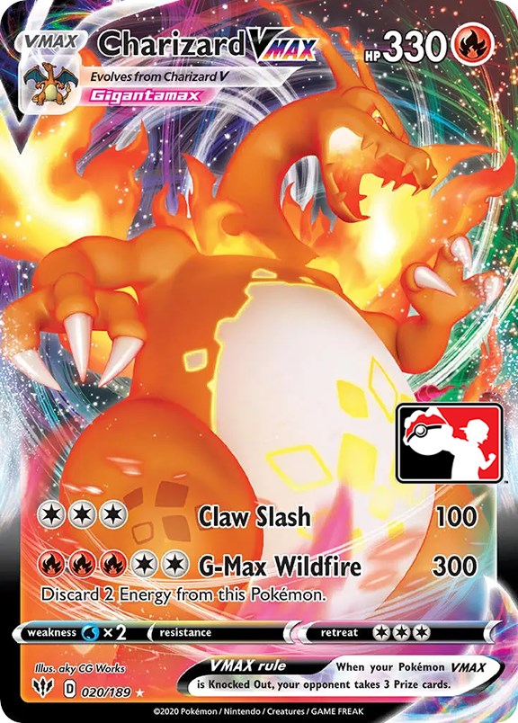 Charizard VMAX (020/189) [Prize Pack Series One] | Exor Games Summserside