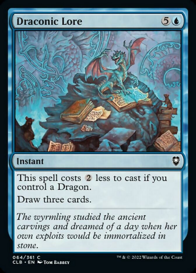 Draconic Lore [Commander Legends: Battle for Baldur's Gate] | Exor Games Summserside