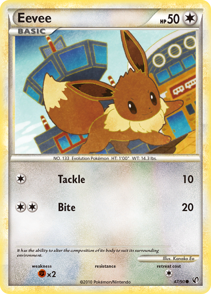 Eevee (47/90) [HeartGold & SoulSilver: Undaunted] | Exor Games Summserside