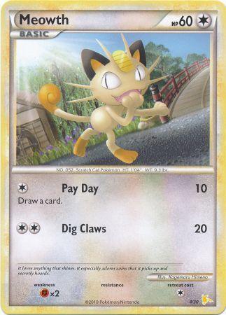 Meowth (4/30) [HeartGold & SoulSilver: Trainer Kit - Raichu] | Exor Games Summserside