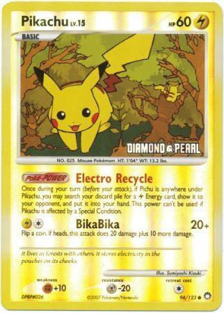 Pikachu (94/123) [Burger King Promos: 2008 Collection] | Exor Games Summserside