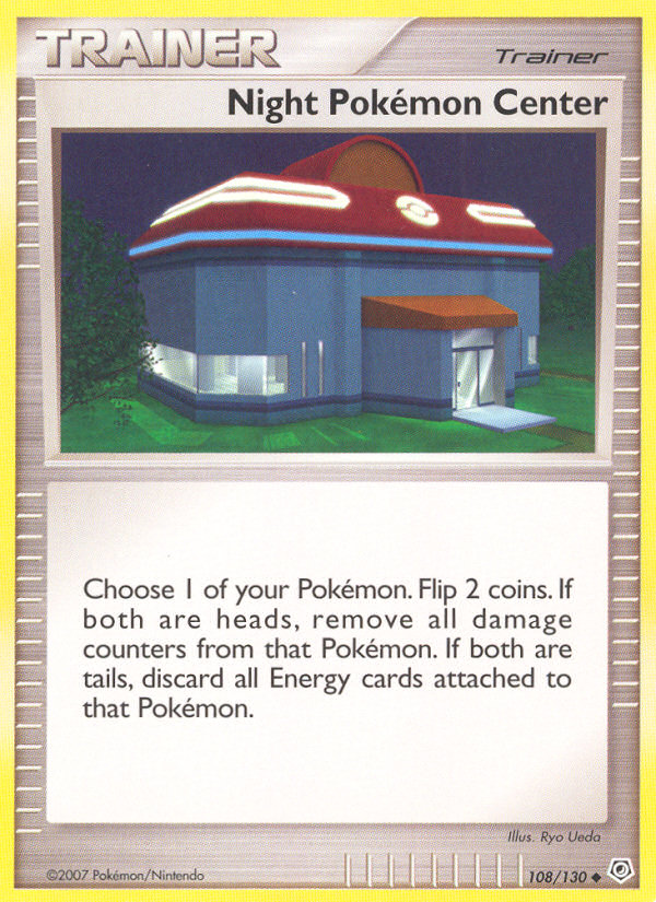 Night Pokemon Center (108/130) [Diamond & Pearl: Base Set] | Exor Games Summserside