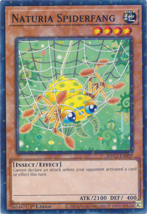 Naturia Spiderfang (Duel Terminal) [HAC1-EN098] Common | Exor Games Summserside