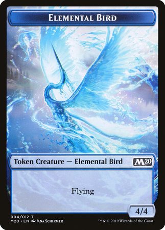 Elemental Bird Token [Core Set 2020 Tokens] | Exor Games Summserside