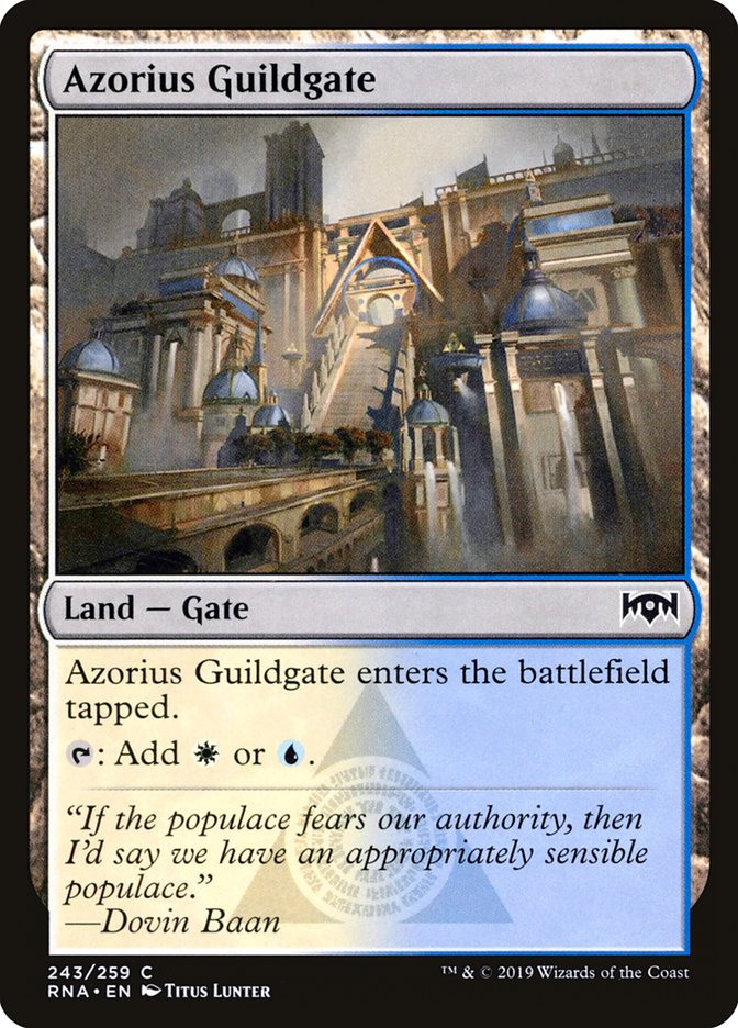 Azorius Guildgate (243/259) [Ravnica Allegiance] | Exor Games Summserside