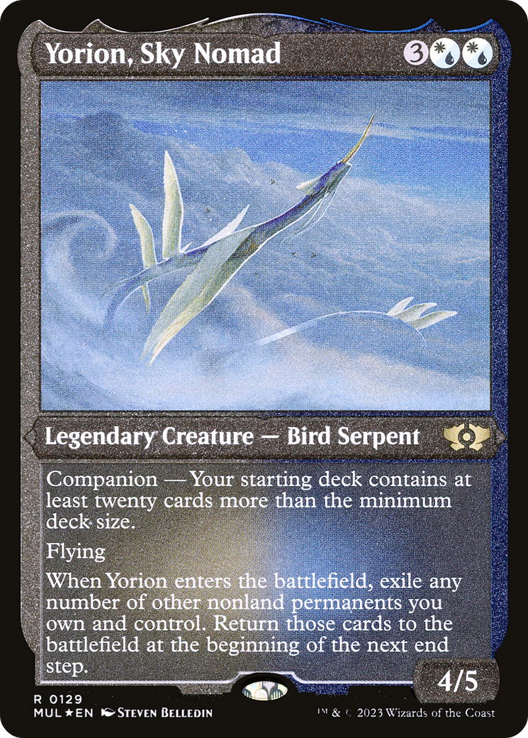 Yorion, Sky Nomad (Foil Etched) [Multiverse Legends] | Exor Games Summserside