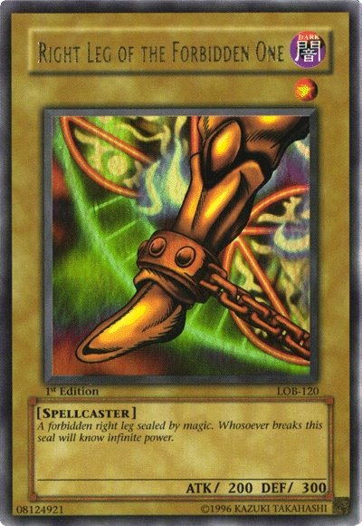 Right Leg of the Forbidden One [LOB-120] Ultra Rare | Exor Games Summserside