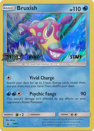 Bruxish (SM11) (Staff Prerelease Promo) [Sun & Moon: Black Star Promos] | Exor Games Summserside