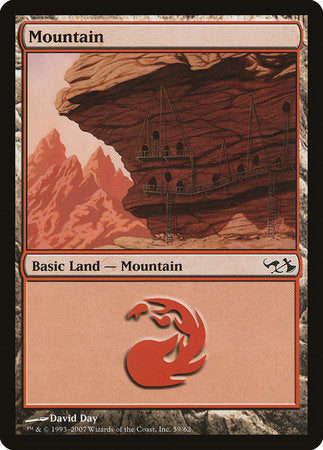 Mountain (59) [Duel Decks: Elves vs. Goblins] | Exor Games Summserside